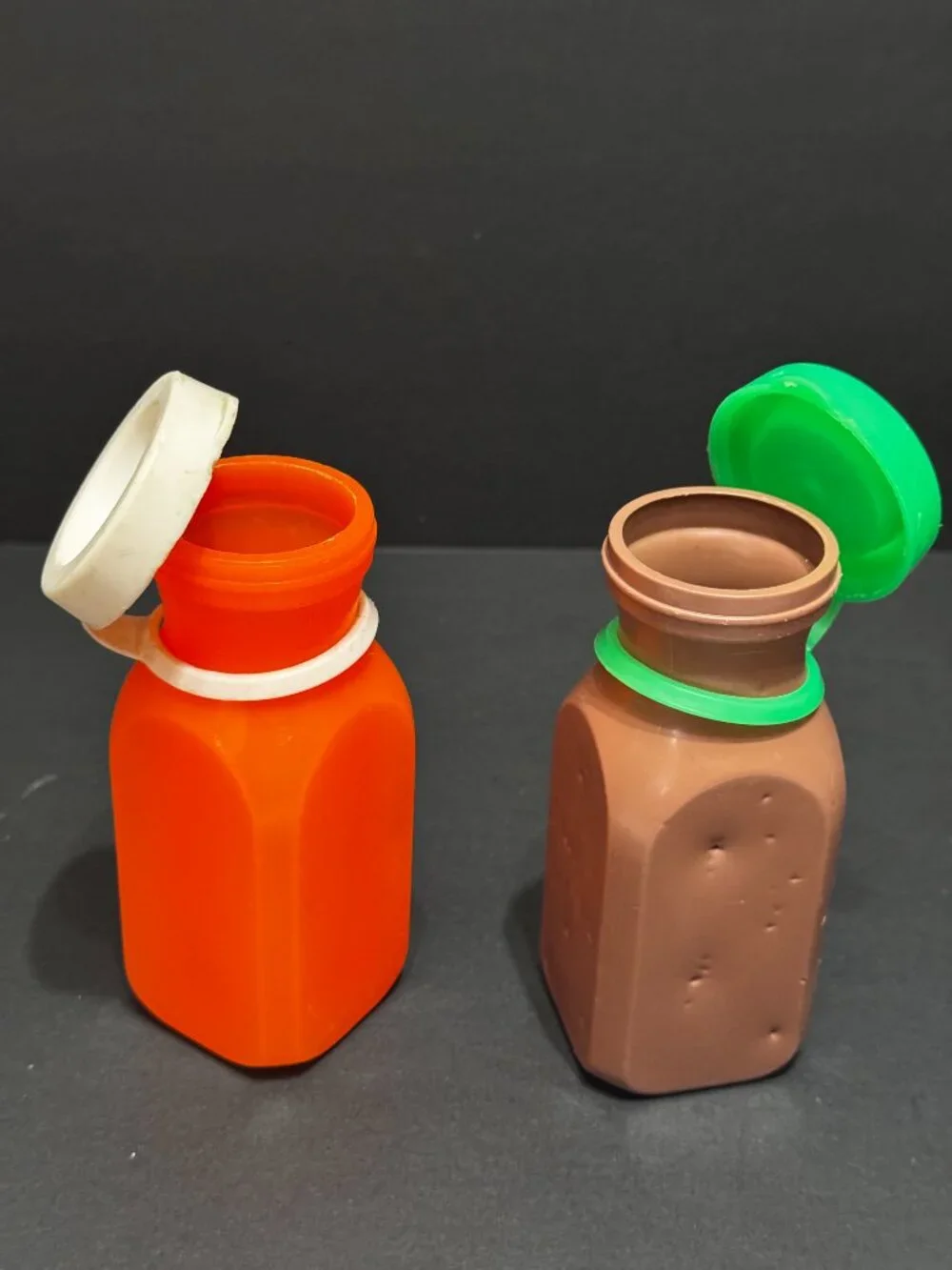 Fisher Price Pull Toy Milk Wagon 131 with Two Bottles, Vintage Circa 1965-1972